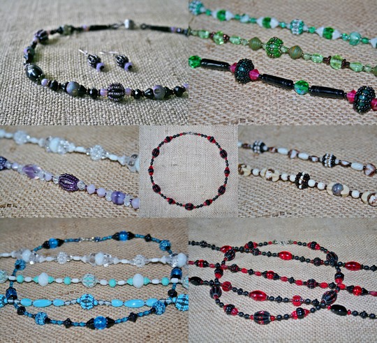 Nagyszem� gy�ngy�kb�l k�sz�lt nyak�kek